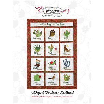 12 Days of Christmas Southwest - Machine Embroidery CD