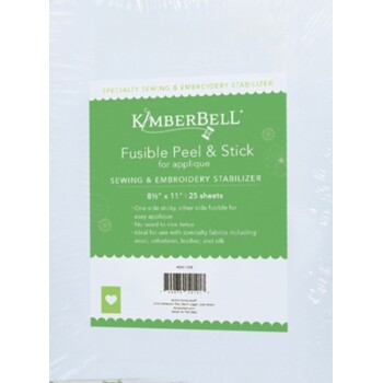 Fusible Peel & Stick For Easy Applique 8-1/2in x 11in 25pk by Kimberbell