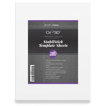 StabilStick Tear-Away Stabilizer Template Sheets 8.5in x 11in by OESD