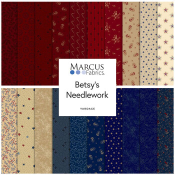 Betsy's Needlework  Yardage by Pam Buda for Marcus Fabrics