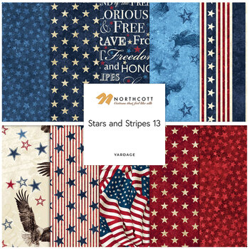 Stars & Stripes 13 - Stonehenge  Yardage By Linda Ludovico for Northcott Fabrics