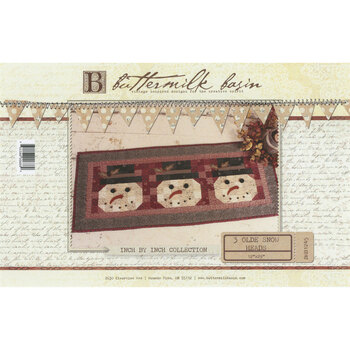 3 Olde Snow Heads Table Runner Pattern