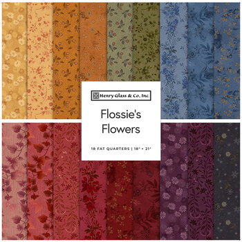 Flossie's Flowers  18 FQ Set by Janet Rae Nesbitt for Henry Glass Fabrics