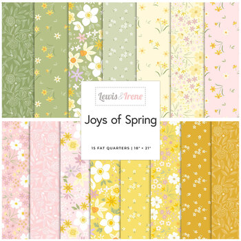 Joys of Spring  15 FQ Set by Cassandra Connolly for Lewis & Irene