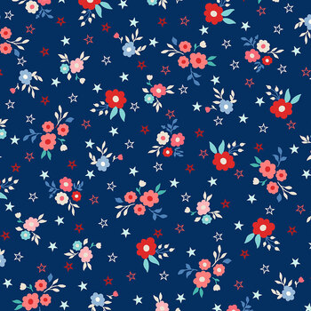 Star-Spangled Beauty MAS10841-N Navy by Kimberbell for Maywood Studio