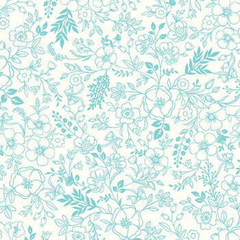 Star-Spangled Beauty MAS10842-Q Aqua by Kimberbell for Maywood Studio