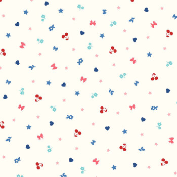 Star-Spangled Beauty MAS10843-E Soft White by Kimberbell for Maywood Studio