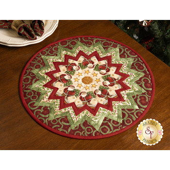  Point of View Kaleidoscope Folded Star Table Topper Kit - Up On The Housetop - Cream