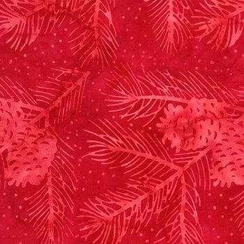 Tonga Mistletoe B7779-CHERRY  by Timeless Treasures Fabrics