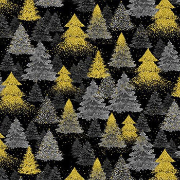 Merry Christmas CM3625-BLACK by Timeless Treasures Fabrics