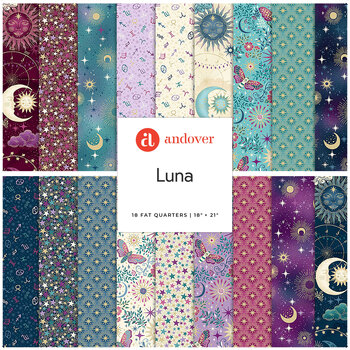 Luna  18 FQ Set by Makower UK for Andover Fabrics