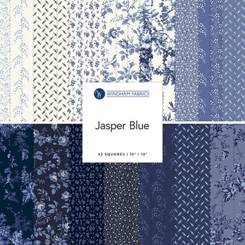 Jasper Blue  10” Squares by Whistler Studio for Windham Fabrics