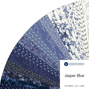 Jasper Blue  2-1/2” Strips by Whistler Studio for Windham Fabrics