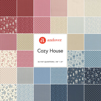 Cozy House  32 FQ Set by Judy Jarvi for Andover Fabrics