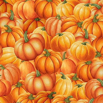 Gather With A Grateful Heart CD3517-PUMPKIN by Timeless Treasures Fabrics