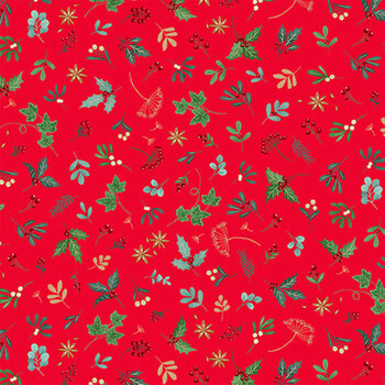 Good Tidings MU-105-R Red by Makower UK for Andover Fabrics