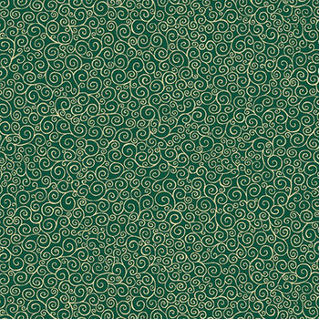 Good Tidings MU-109-G Green by Makower UK for Andover Fabrics