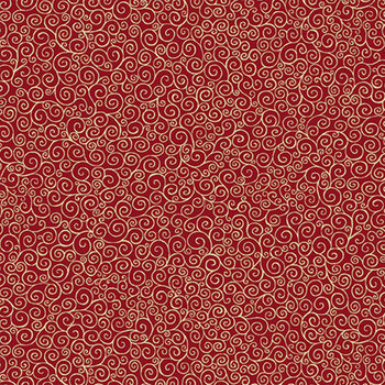 Good Tidings MU-109-R Red by Makower UK for Andover Fabrics