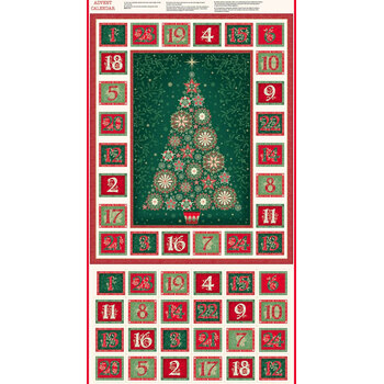 Good Tidings MU-110-1 Panel Multi by Makower UK for Andover Fabrics