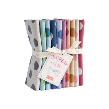 Chambray Dots  10 Fat Quarter Bundle by Tone Finnanger for Tilda