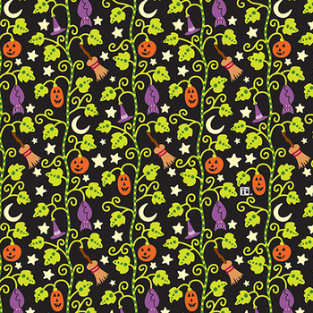 Spooky Cute Halloween PWMY006.MULTI Halloween Stalks by Mary Engelbreit for FreeSpirit Fabrics