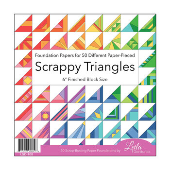 Scrappy Triangles Foundation Paper Pad - 50 Sheets