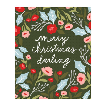 Berry & Pine 5247-11P Panel Merry Christmas Darling Packaged Panel by Lella Boutique for Moda Fabrics