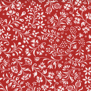 Buon Natale 35401-14 Pomegranate by Fig Tree & Co. for Moda Fabrics