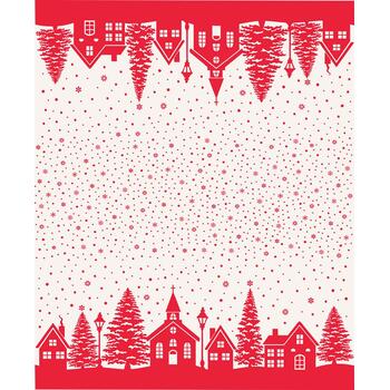 Buon Natale 35407-24 Snowflake - Pomegranate by Fig Tree & Co. for Moda Fabrics