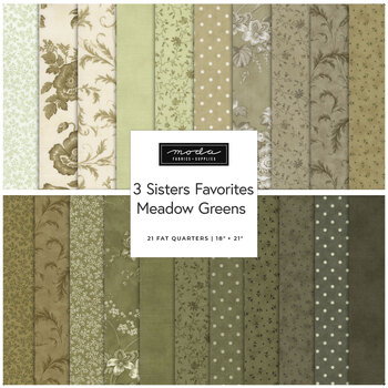 Meadow Greens  21 FQ Set by 3 Sisters for Moda Fabrics - RESERVE