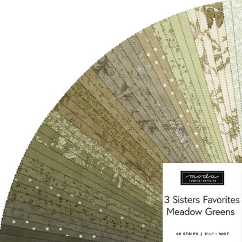 Meadow Greens  Jelly Roll by 3 Sisters for Moda Fabrics - RESERVE