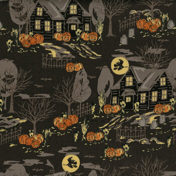 Home Sweet Haunt 20912-16 Charcoal by Stacy Iest Hsu for Moda Fabrics