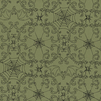 Home Sweet Haunt 20917-15 Moss by Stacy Iest Hsu for Moda Fabrics