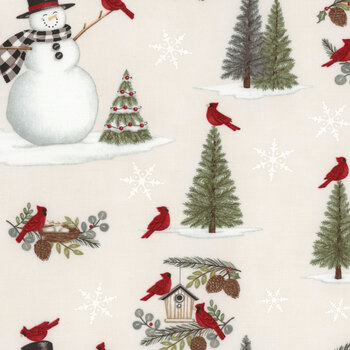 Winter Friends 56130-11 Snowy White by Deb Strain for Moda Fabrics