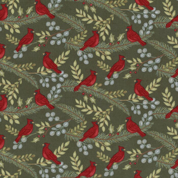 Winter Friends 56132-16 Spruce by Deb Strain for Moda Fabrics