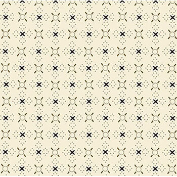 Buttercream & Brickle Bits 1938-40 Cream by Kim Diehl for Henry Glass Fabrics