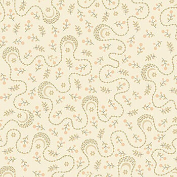 Buttercream & Brickle Bits 1947-40 Cream by Kim Diehl for Henry Glass Fabrics