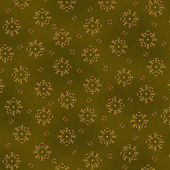 Baubles & Balsam 988-66 Evergreen by Kim Diehl for Henry Glass Fabrics