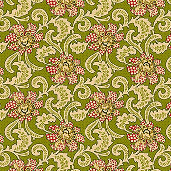 Baubles & Balsam 990-66 Evergreen by Kim Diehl for Henry Glass Fabrics