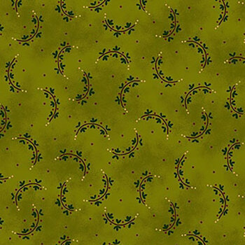 Baubles & Balsam 992-66 Evergreen by Kim Diehl for Henry Glass Fabrics