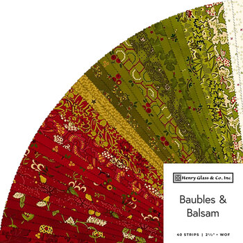 Baubles & Balsam  2-1/2” Strips by Kim Diehl for Henry Glass Fabrics