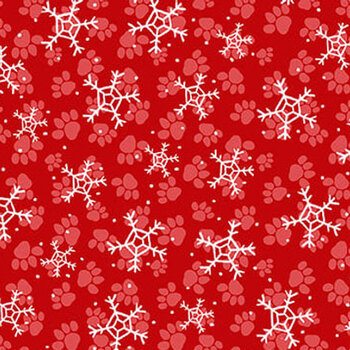 Merry Woof-Mas 8358-88 Red by Sweet Cee Creative for Studio E Fabrics