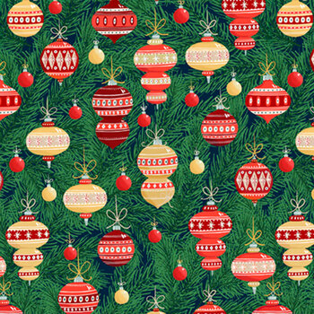 Christmas Miniatures III 5913-DG by Pink Light Studio for P&B Textiles