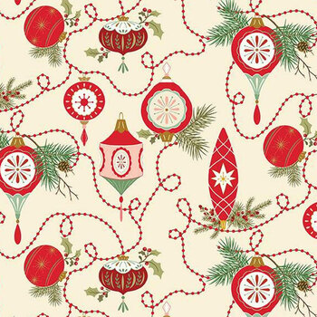 Glisten C16221-EGGNOG by Sandy Gervais for Riley Blake Designs