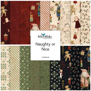 Naughty or Nice  18 FQ Set by Teresa Kogut for Riley Blake Designs