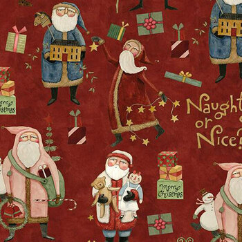 Naughty or Nice C16260-RED by Teresa Kogut for Riley Blake Designs