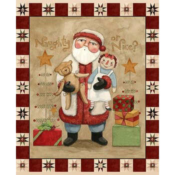 Naughty or Nice P16267-PANEL Panel by Teresa Kogut for Riley Blake Designs