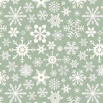 Mistletoe & Holly C16402-SAGE by Beverly McCullough for Riley Blake Designs