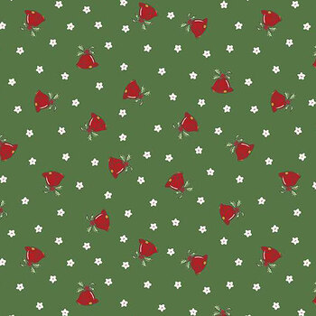 Mistletoe & Holly C16404-CLOVER by Beverly McCullough for Riley Blake Designs