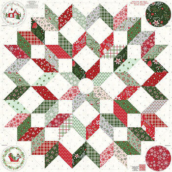 Mistletoe & Holly PD16410-PANEL Panel by Beverly McCullough for Riley Blake Designs